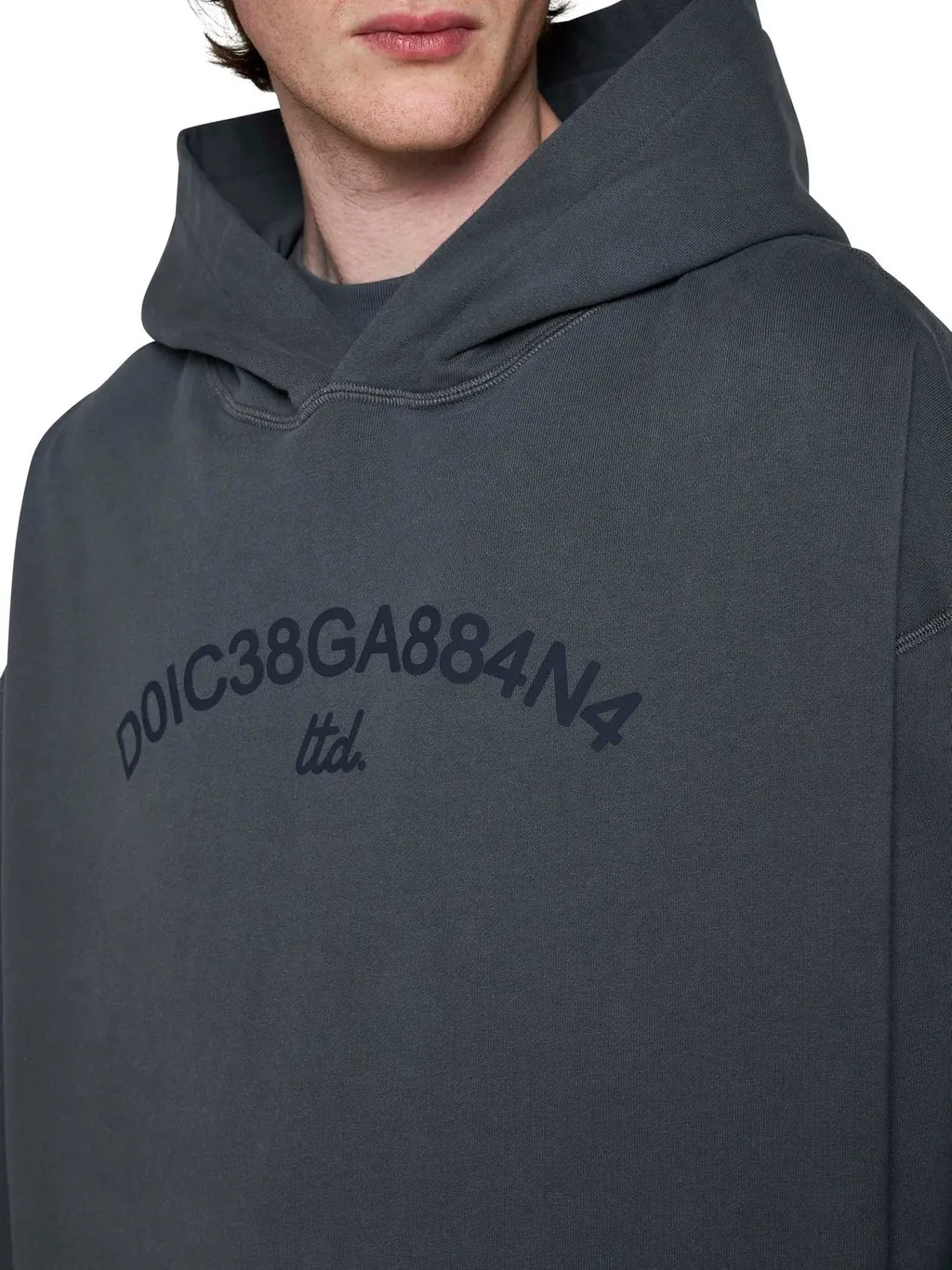 Dolce & Gabbana Logo Printed Cropped Hoodie