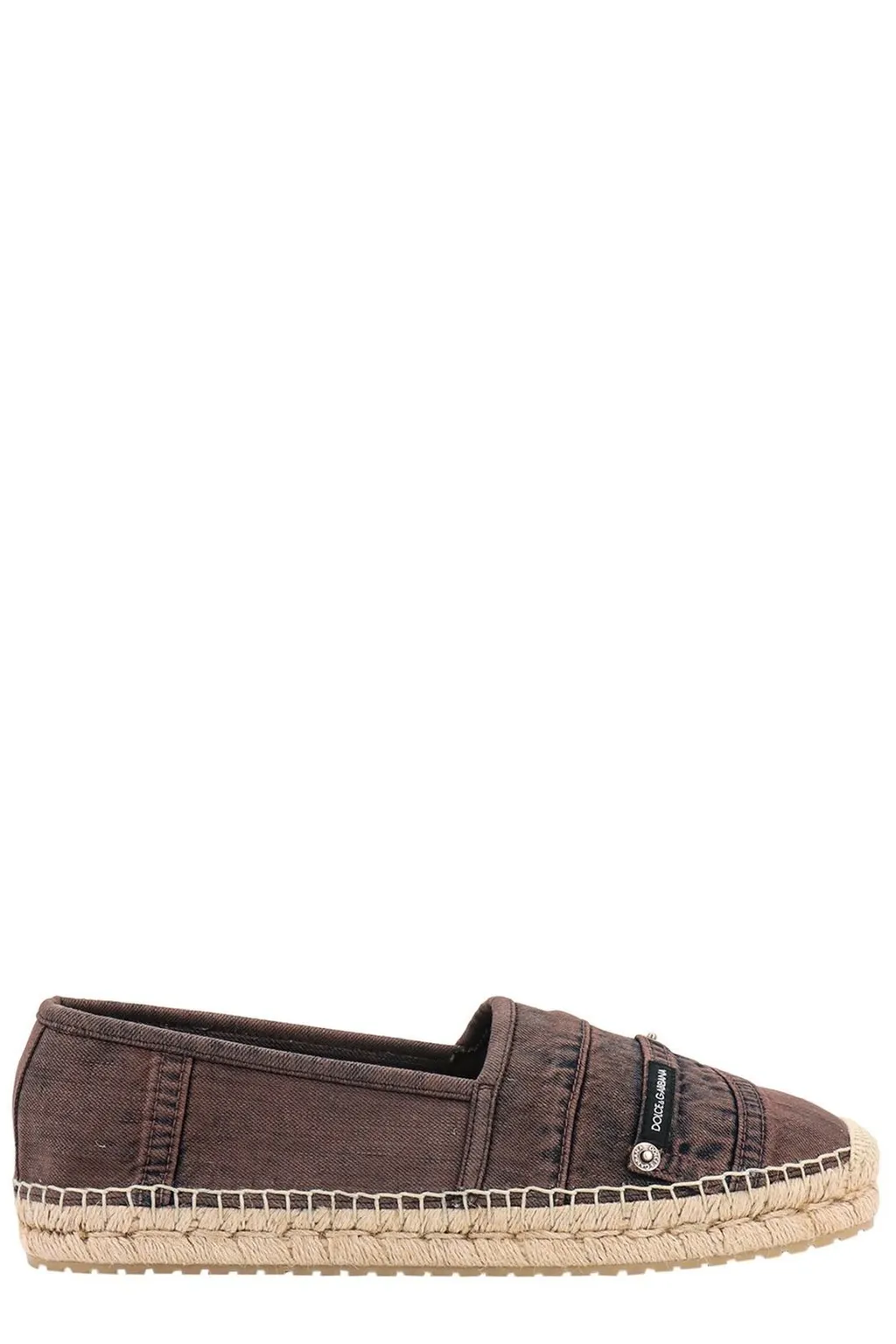 Dolce & Gabbana Logo-Patch Denim Espadrilles