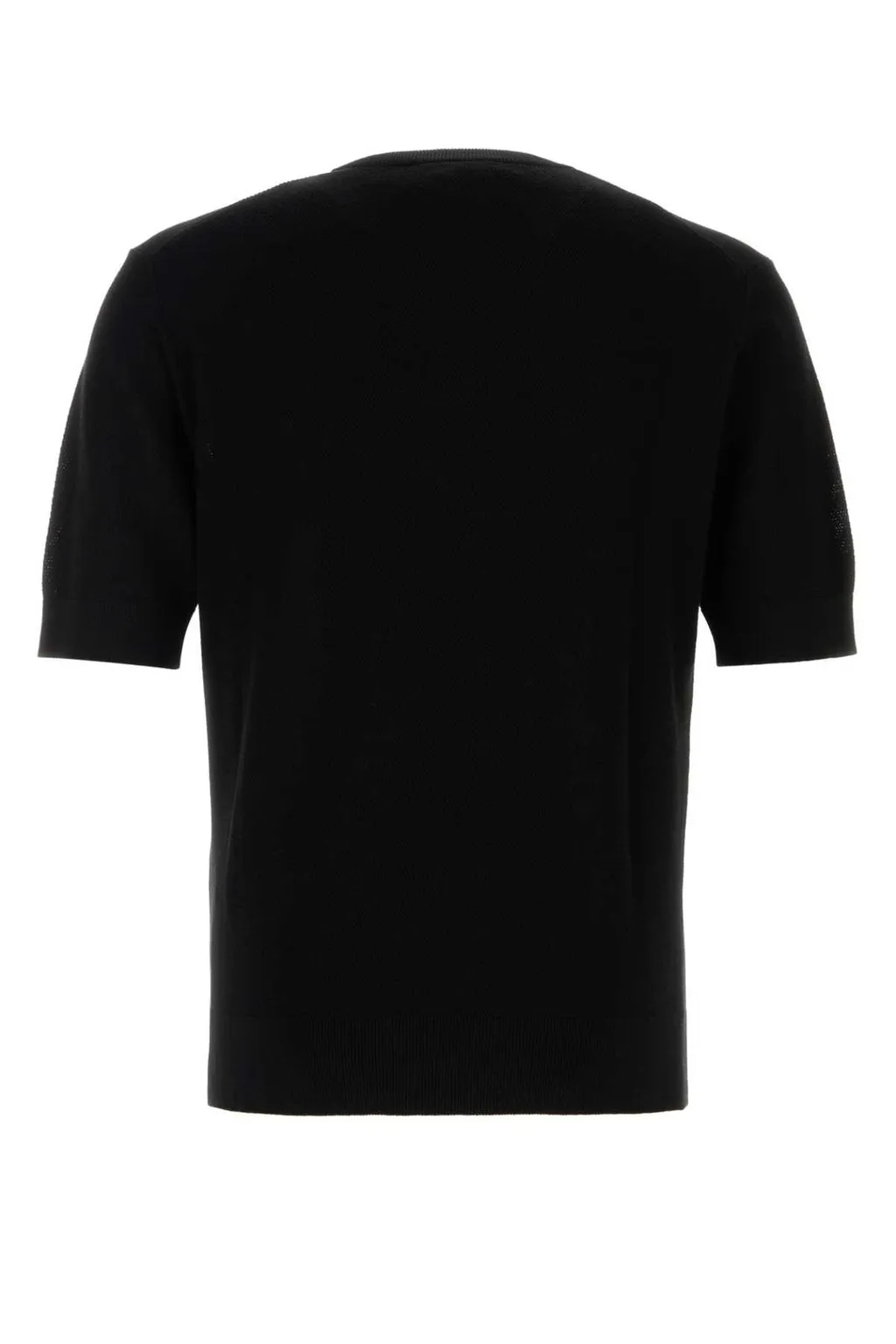 Dolce & Gabbana Logo Plaque Knitted T-Shirt