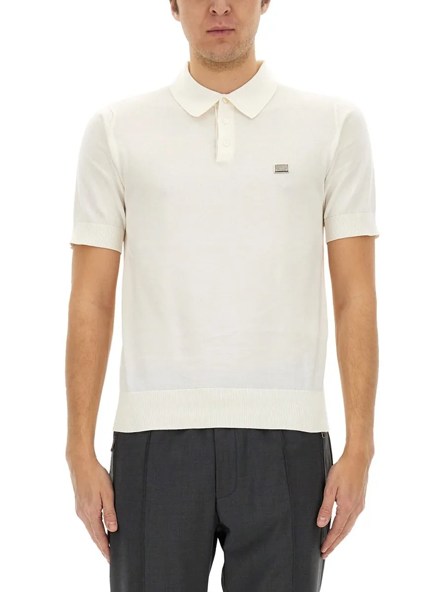Dolce & Gabbana Logo Tag Polo Shirt
