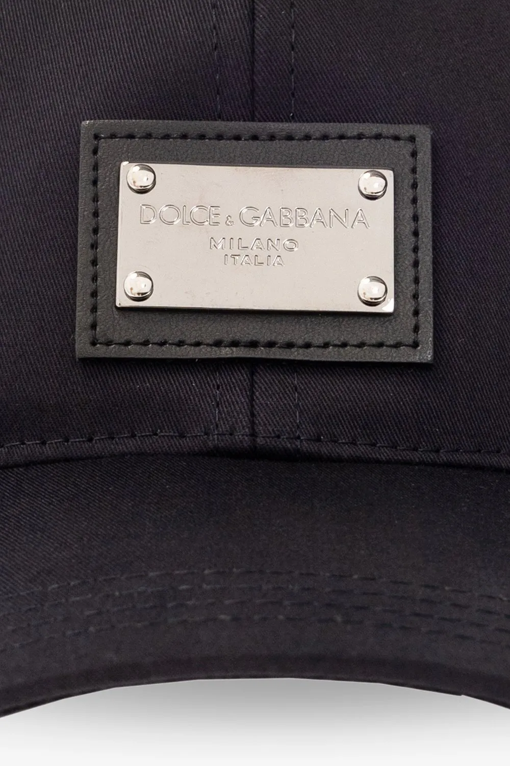 Dolce & Gabbana Logo Plaque Baseball Cap