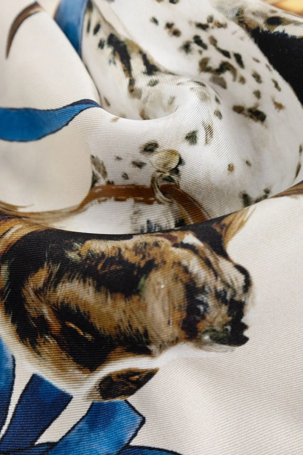 Dolce & Gabbana Dog Printed Scarf
