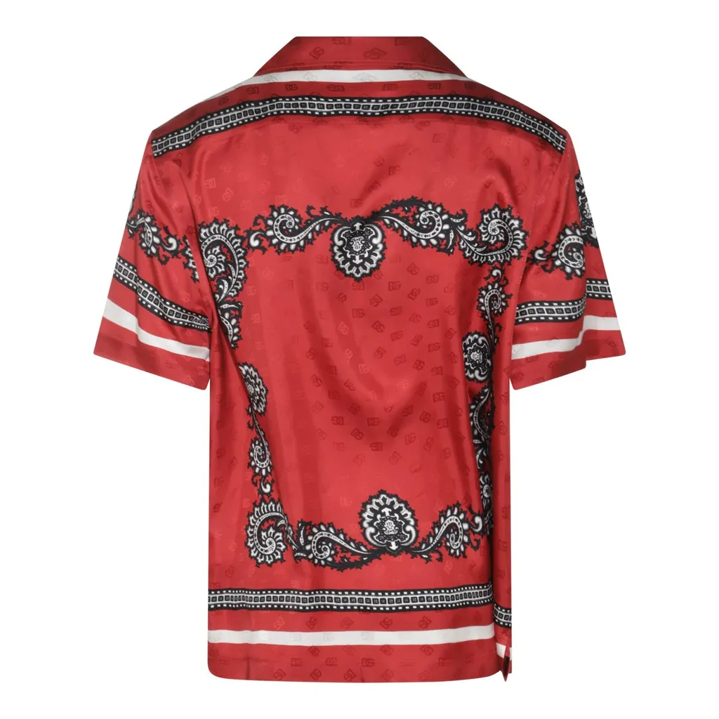 Dolce & Gabbana Bandana Printed Short-Sleeved Shirt