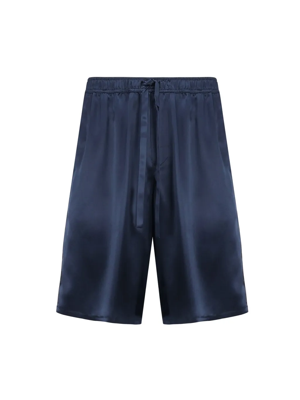 Dolce & Gabbana Logo Embroidered Satin Shorts