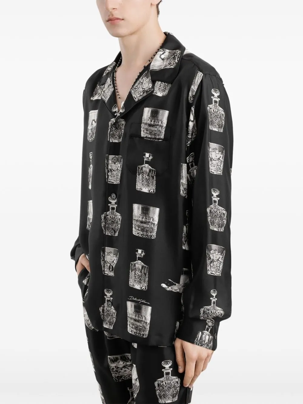 Dolce & Gabbana Printed Long Sleeve Shirt