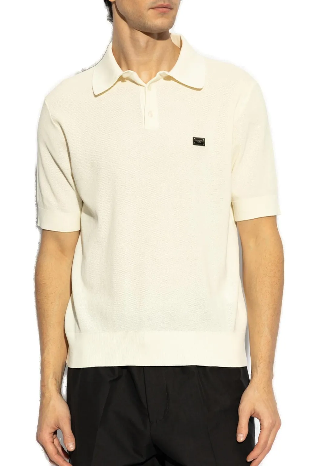 Dolce & Gabbana Logo Tag Polo Shirt