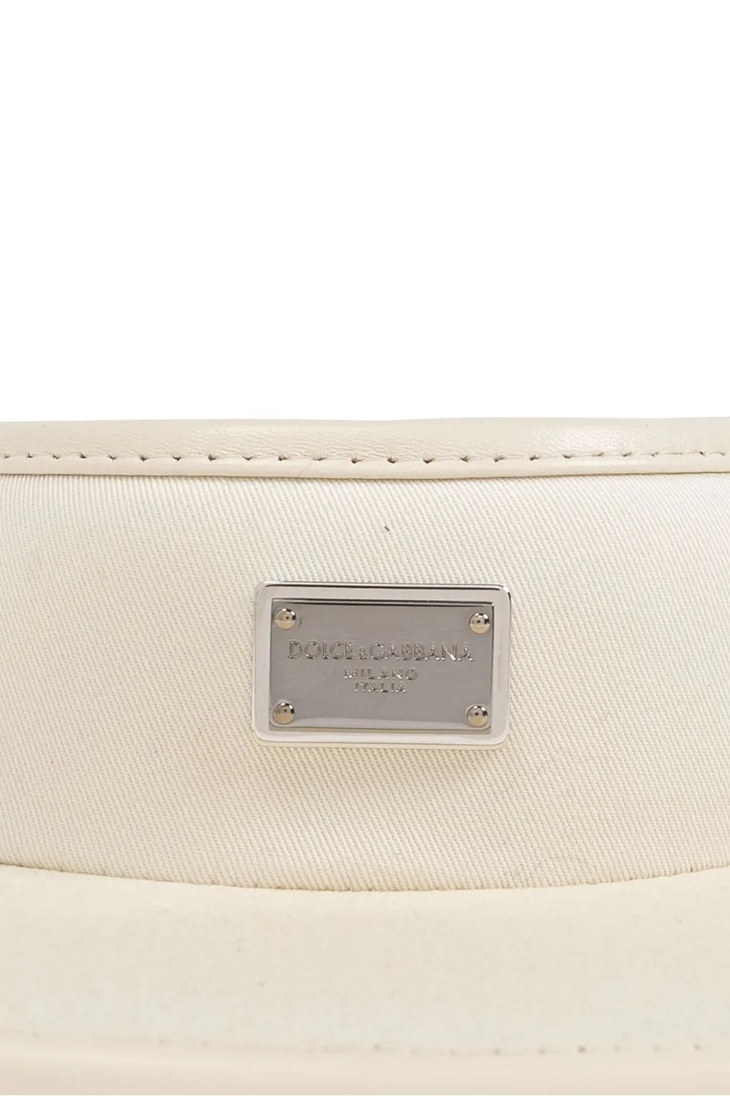 Dolce & Gabbana Logo Plaque Gabardine Visor