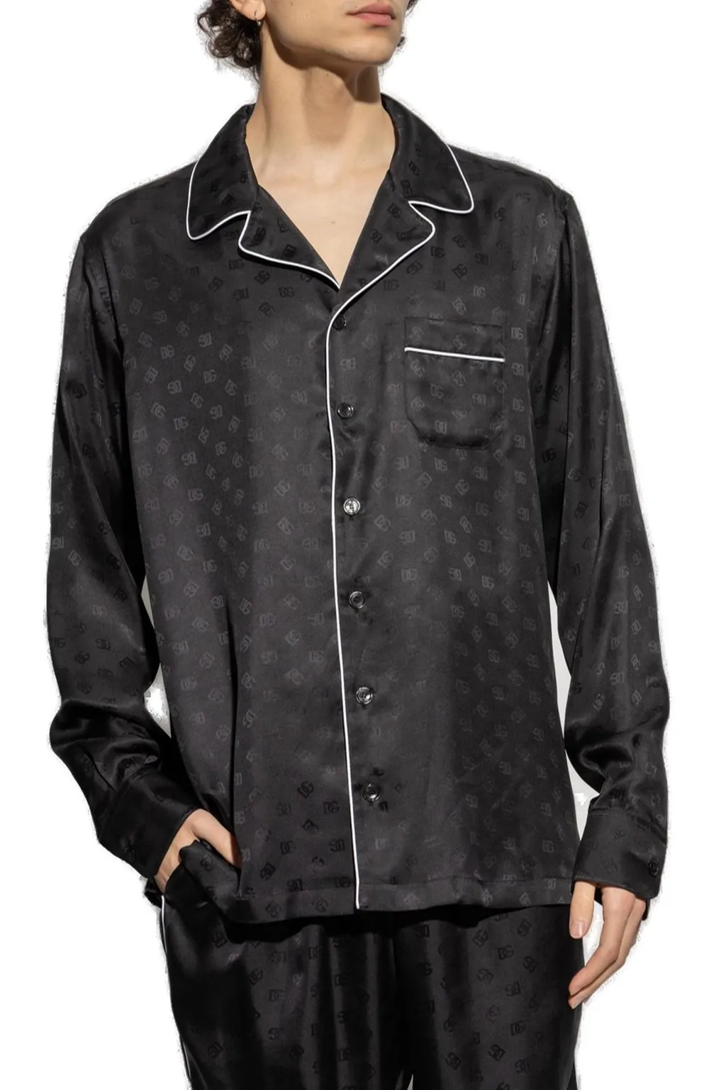 Dolce & Gabbana Dg Jacquard Long-Sleeved Shirt