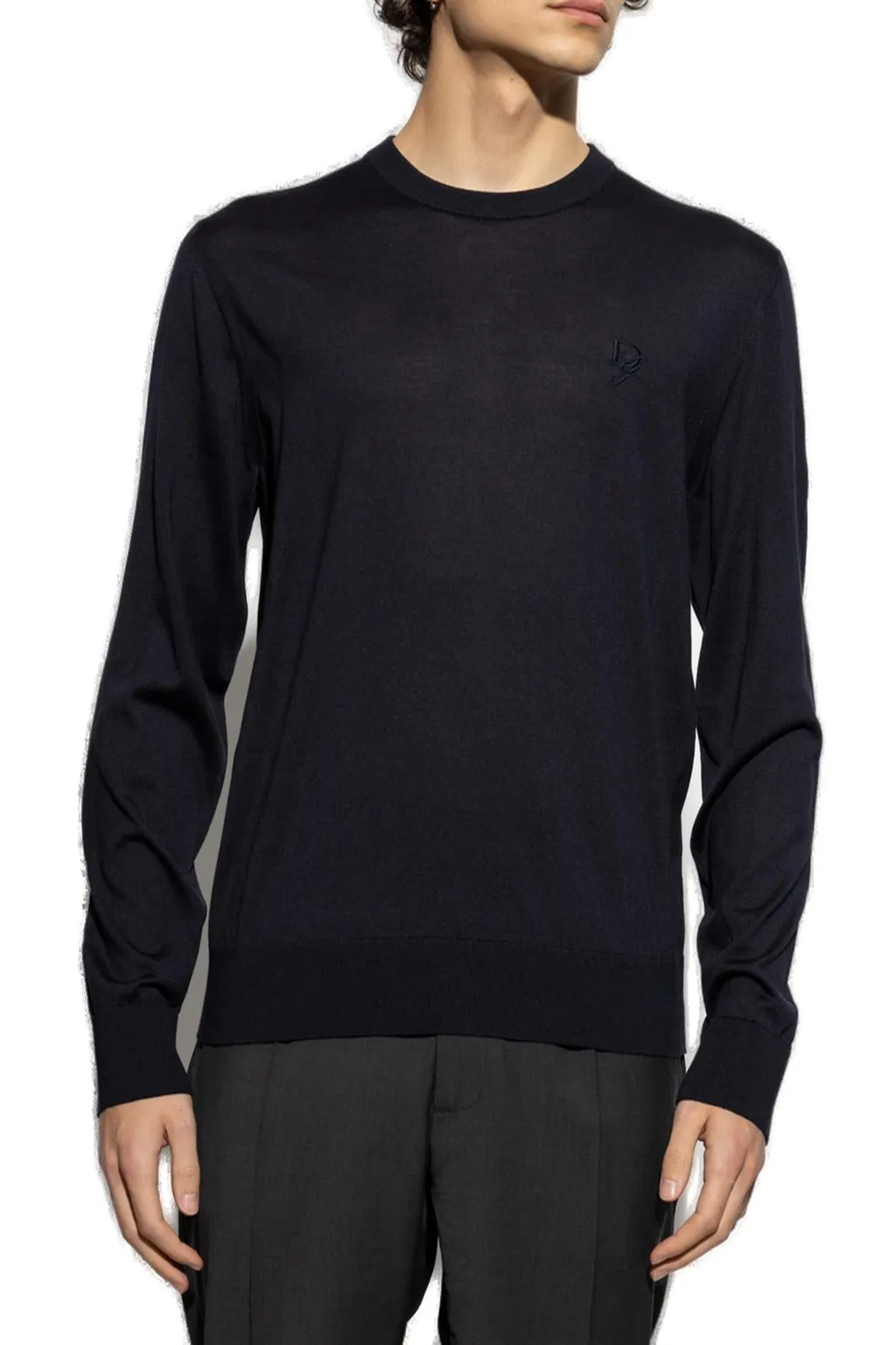Dolce & Gabbana Logo Embroidered Crewneck Jumper