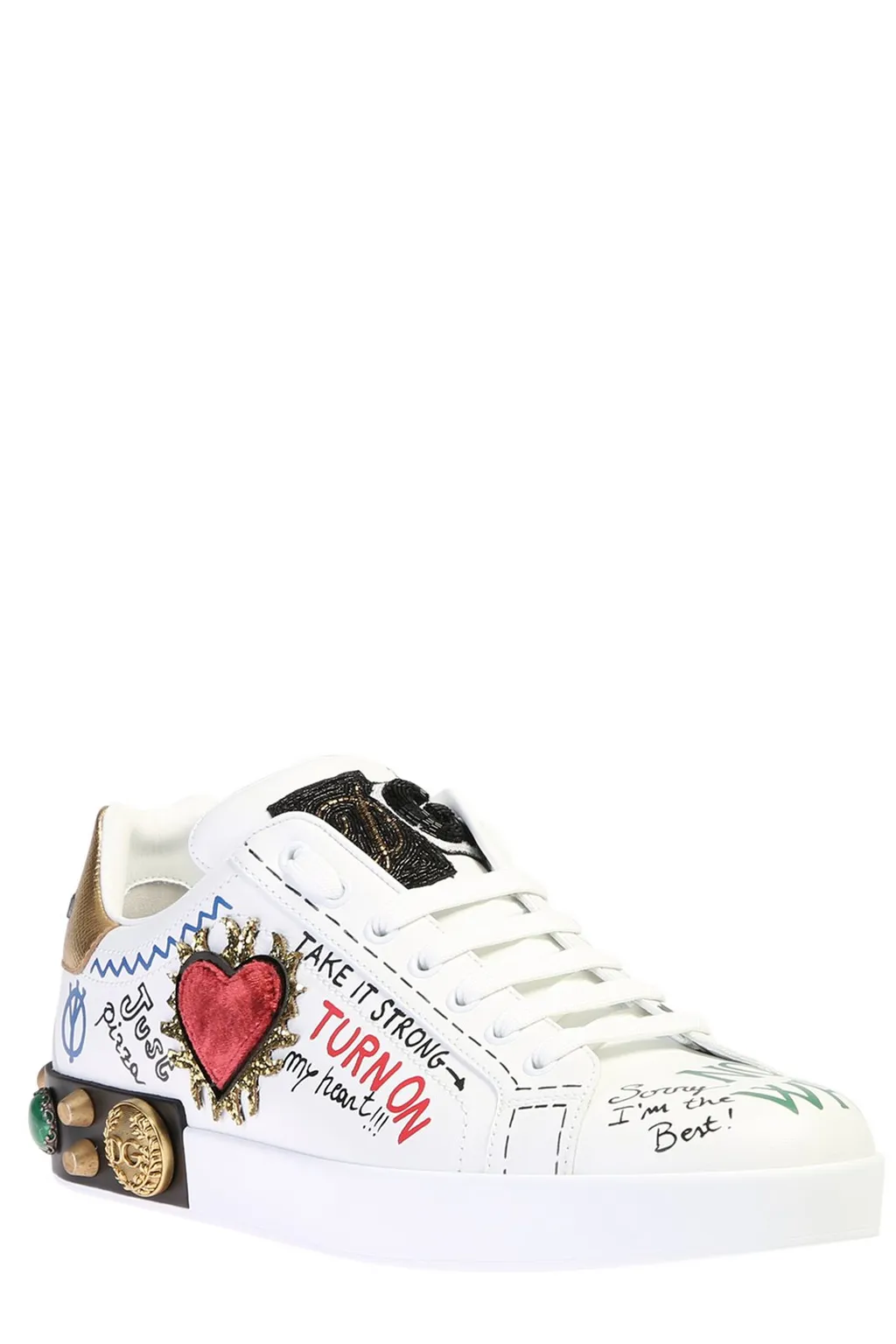Dolce & Gabbana Embellished Low Top Sneakers