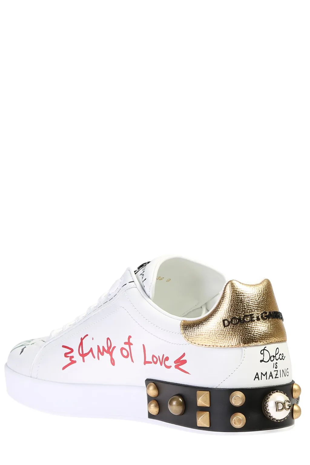 Dolce & Gabbana Embellished Low Top Sneakers