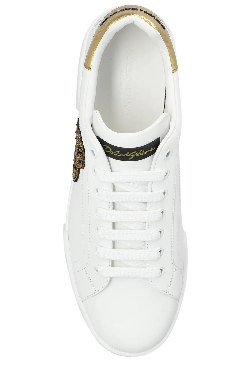 Dolce & Gabbana Portofino Crown Patch Sneakers