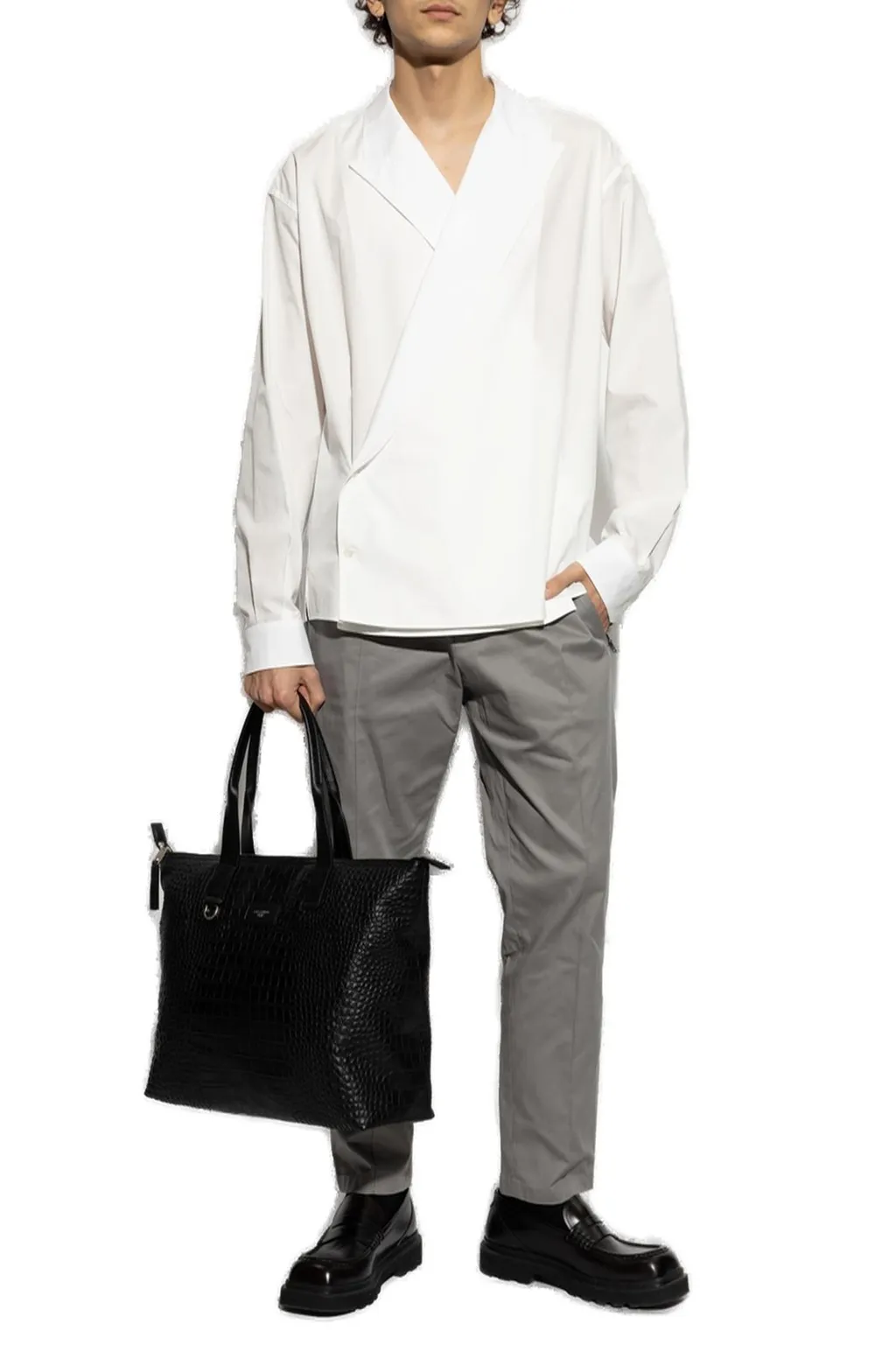 Dolce & Gabbana Oversize Wrap Fastened Shirt