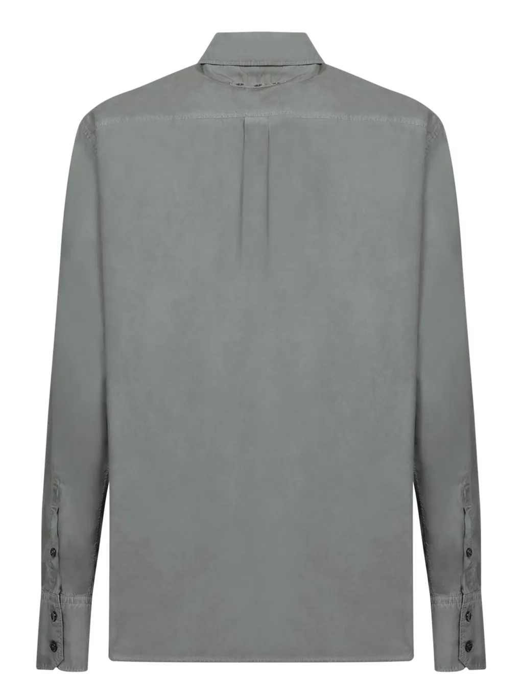 Dolce & Gabbana Logo Patch Cruved Hem Shirt
