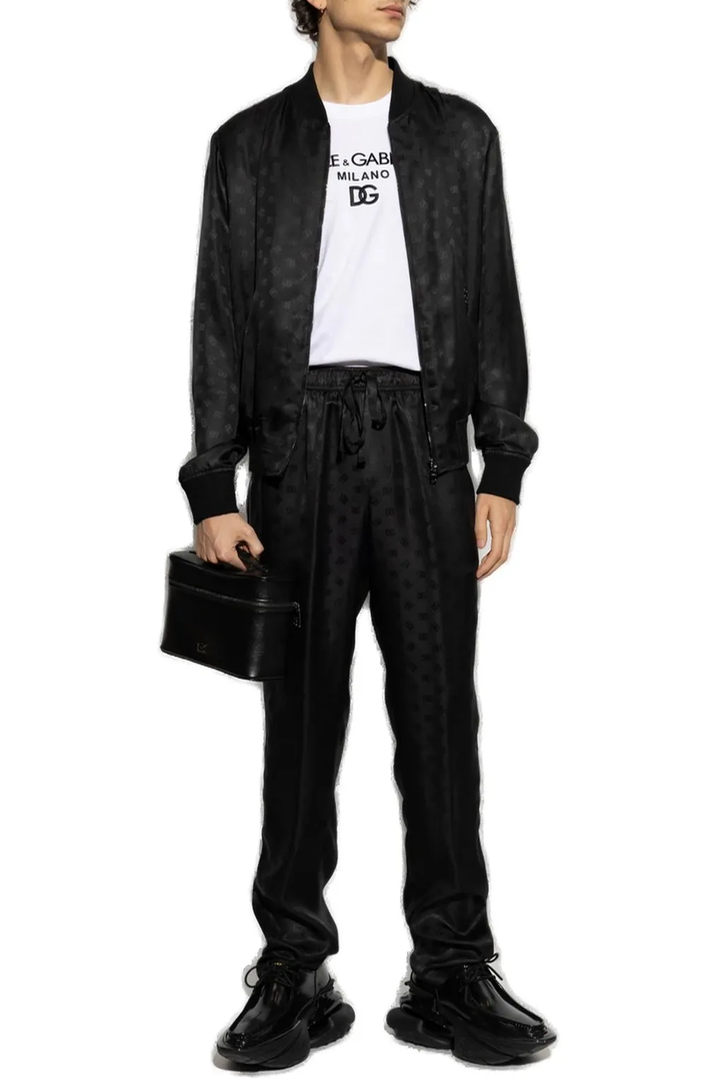 Dolce & Gabbana Monogram Jacquard Trousers