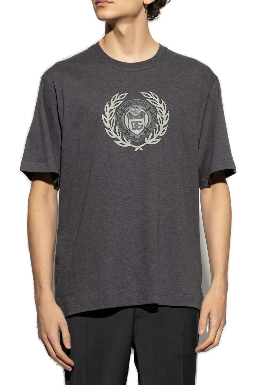 Dolce & Gabbana Logo Printed Crewneck T-Shirt