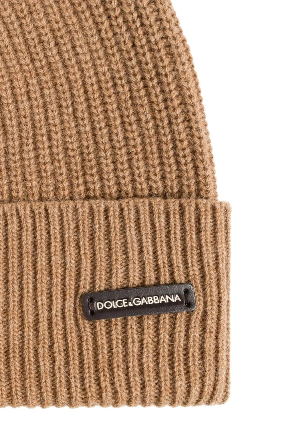 Dolce & Gabbana Logo Patch Knitted Beanie