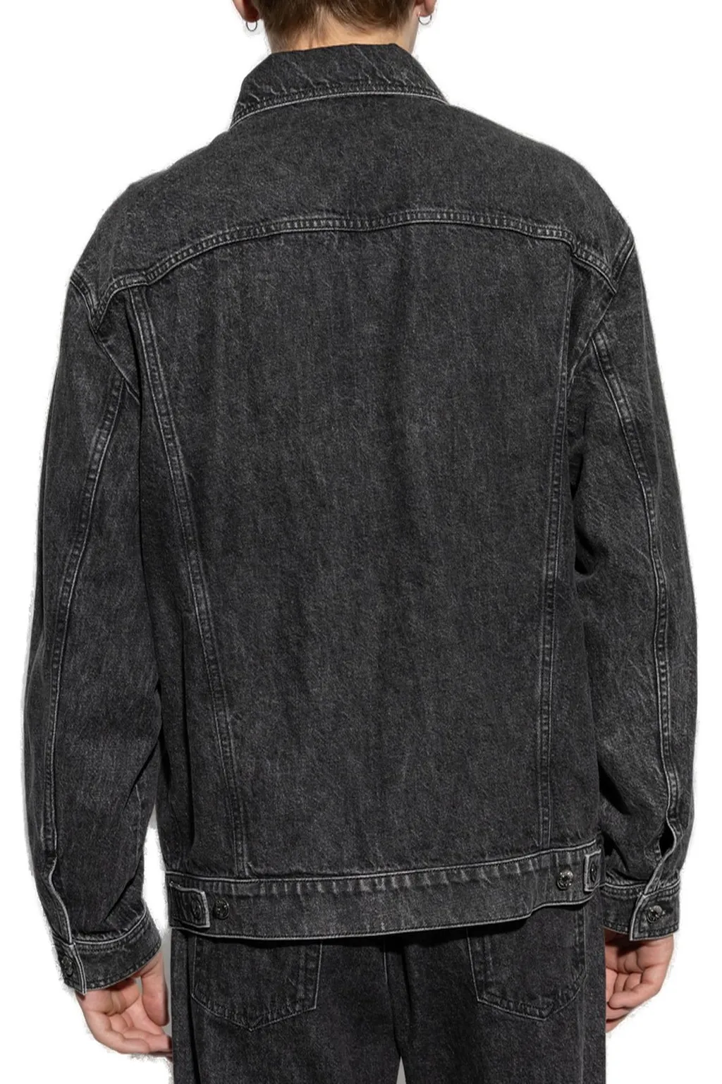 Dolce & Gabbana Dg Logo Plaque Buttoned Denim Jacket