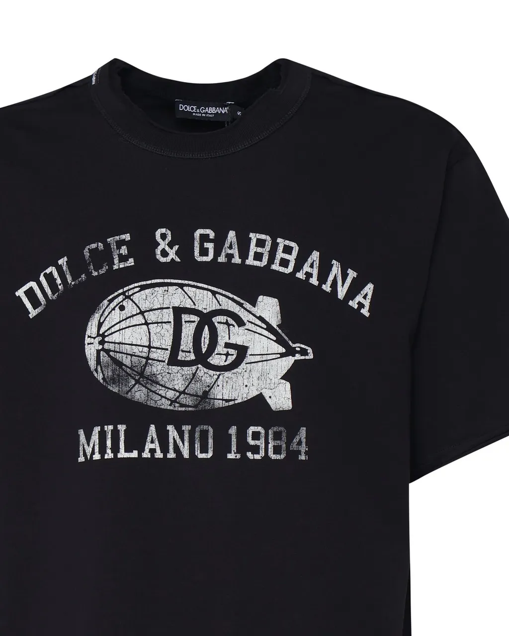 Dolce & Gabbana Logo Printed Oversize Fit Jersey T-Shirt