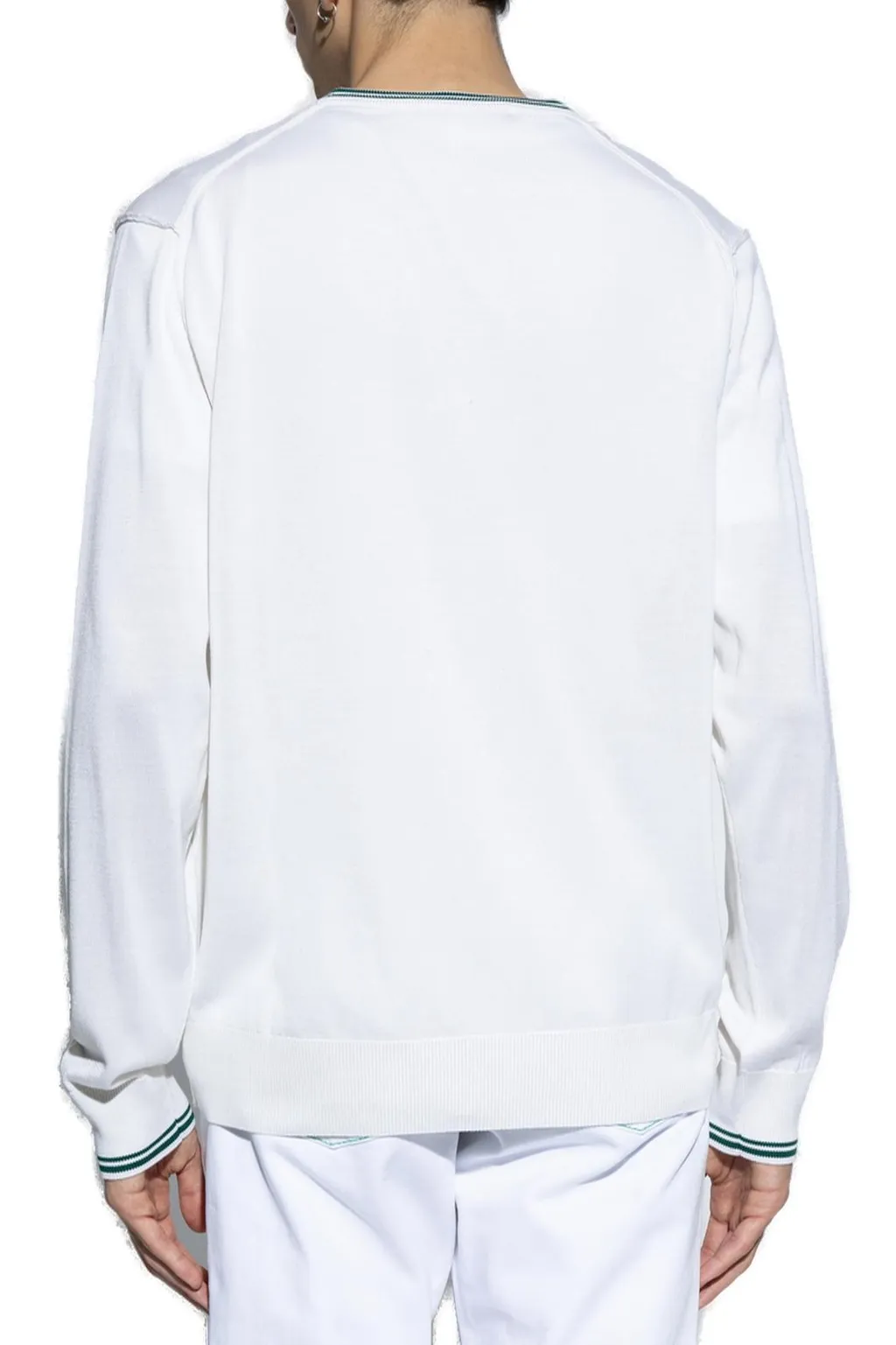 Dolce & Gabbana Logo Embroidered V-Neck Cardigan