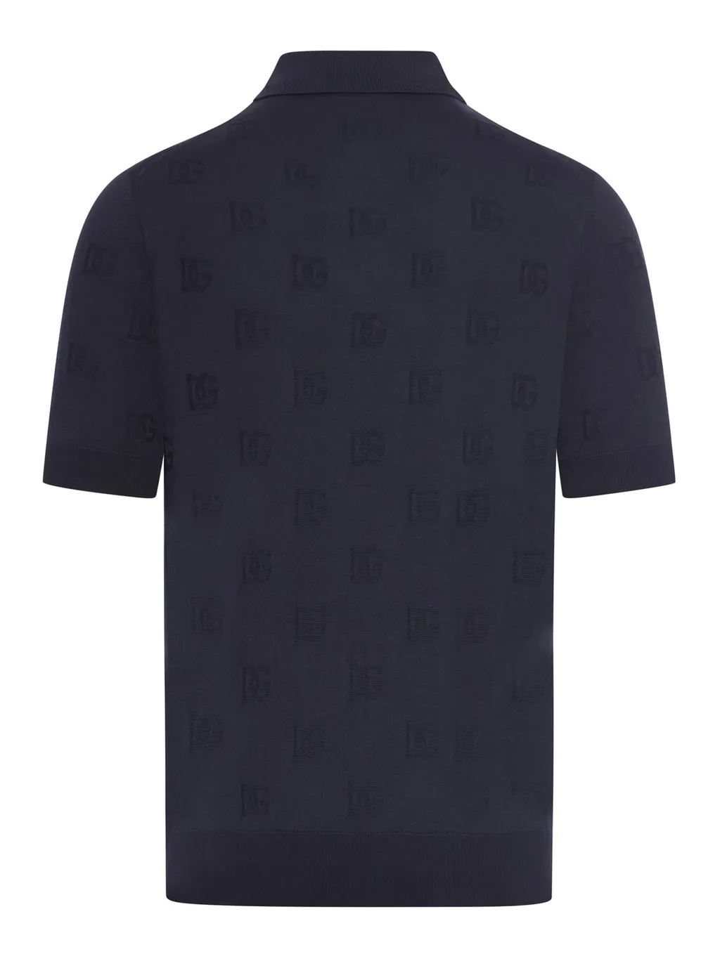Dolce & Gabbana Logo Jacquard Short-Sleeved Polo Shirt