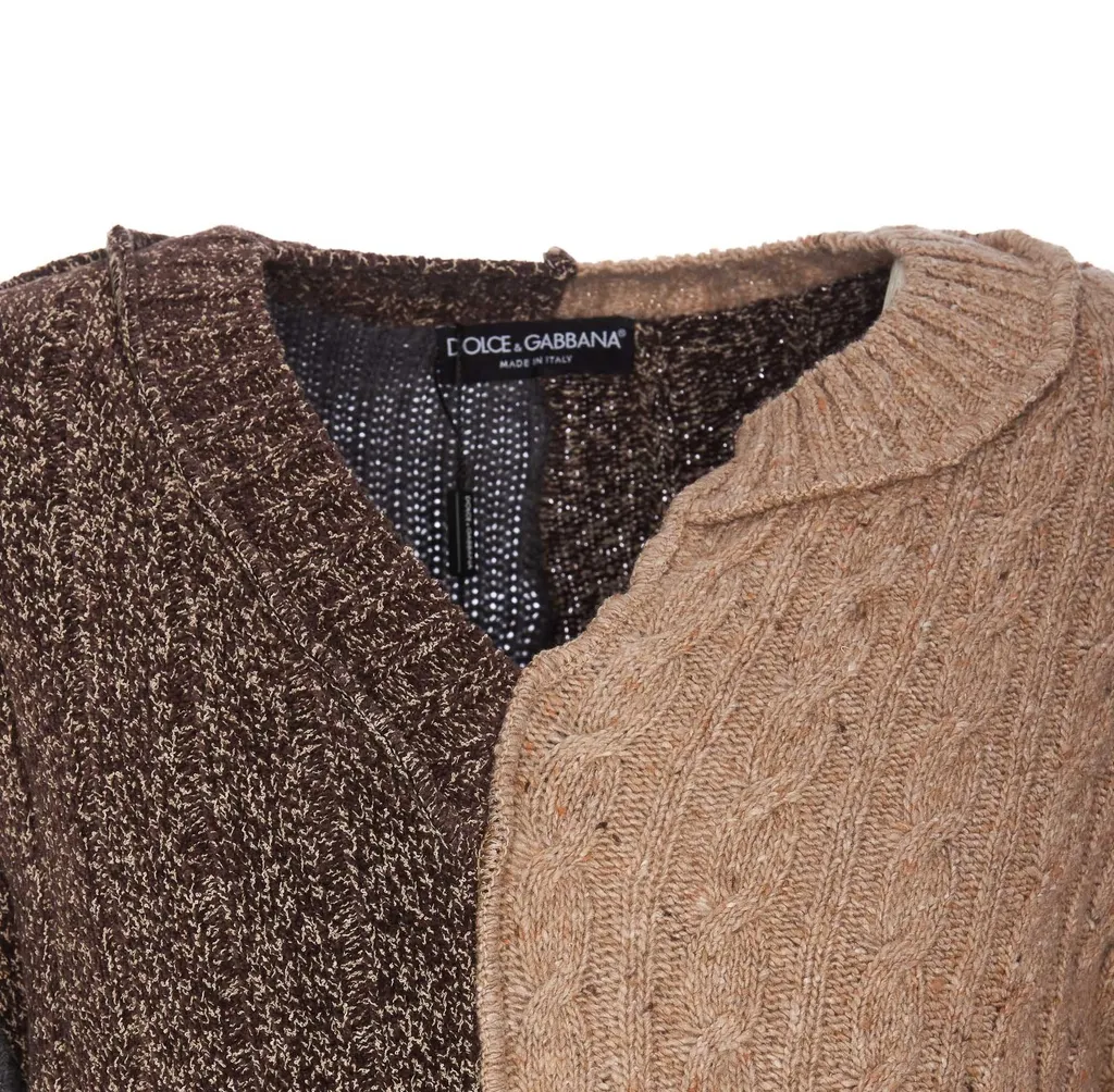 Dolce & Gabbana Asymmetric-Neck Knitted Jumper