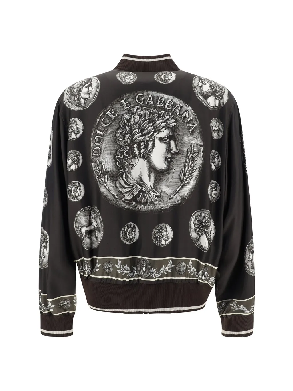 Dolce & Gabbana Coin Printed Zipped Jacket