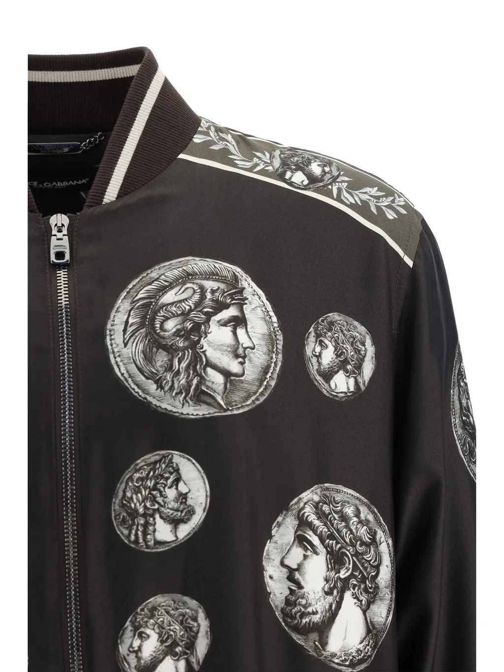 Dolce & Gabbana Coin Printed Zipped Jacket