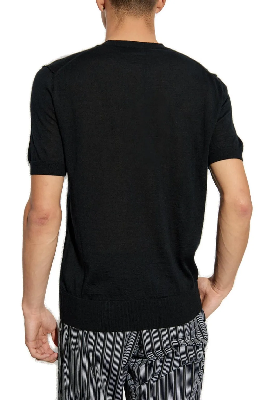 Dolce & Gabbana Dg Logo Patch Crewneck Sweater