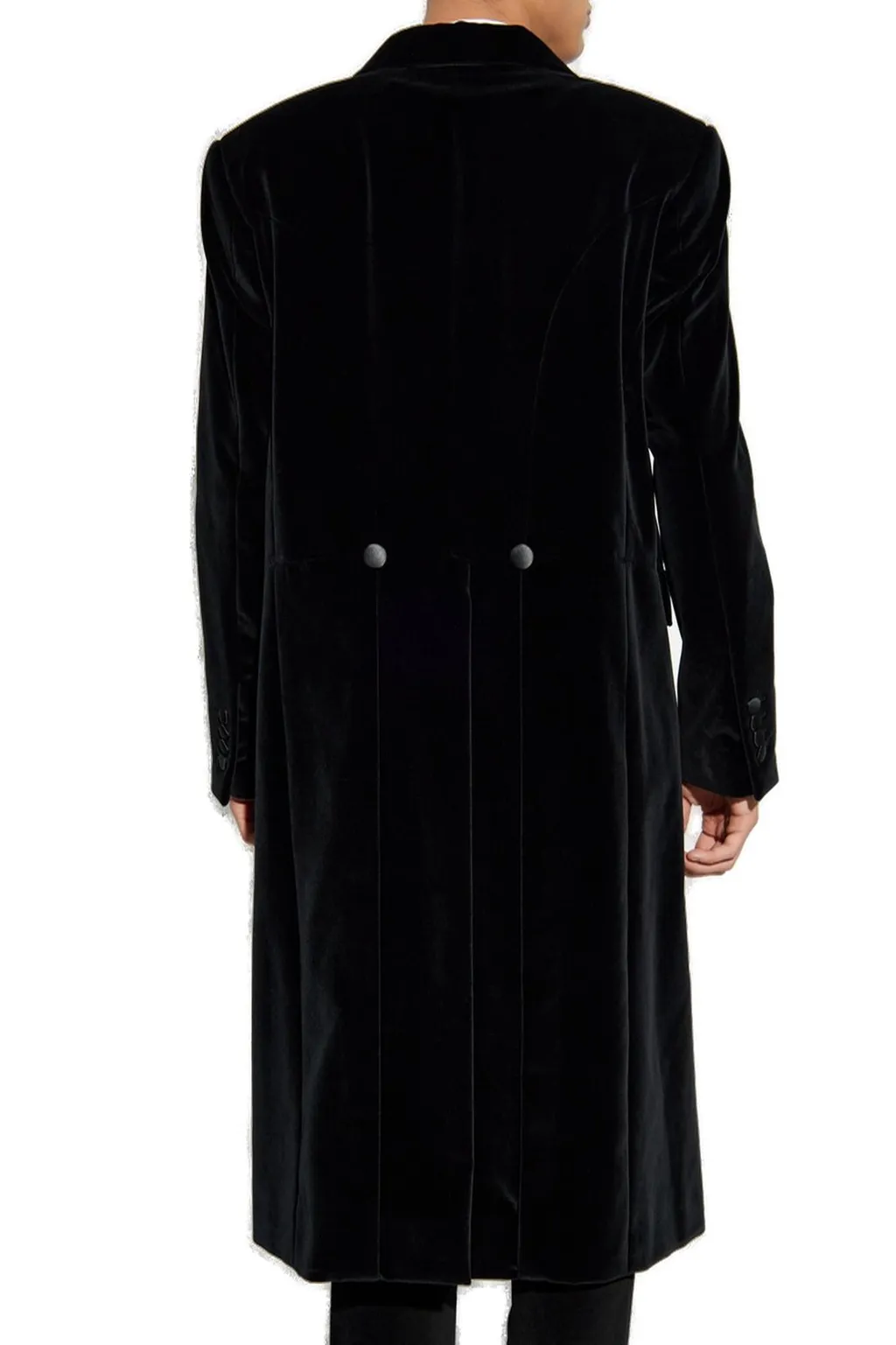 Dolce & Gabbana Satin Detailed Velvet Coat