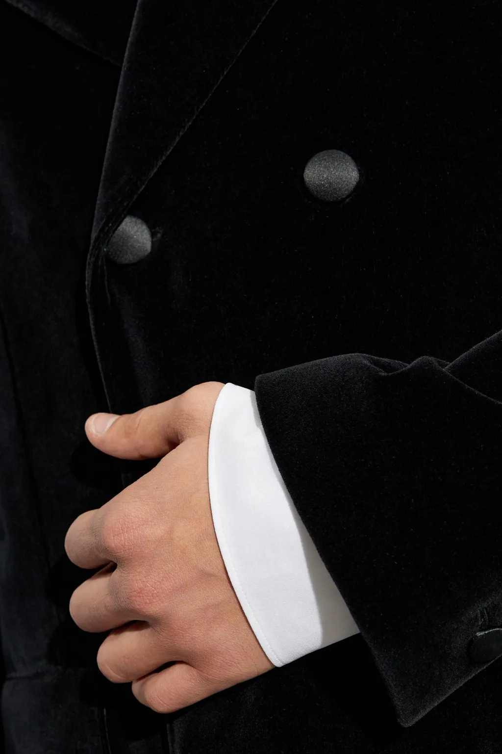 Dolce & Gabbana Satin Detailed Velvet Coat