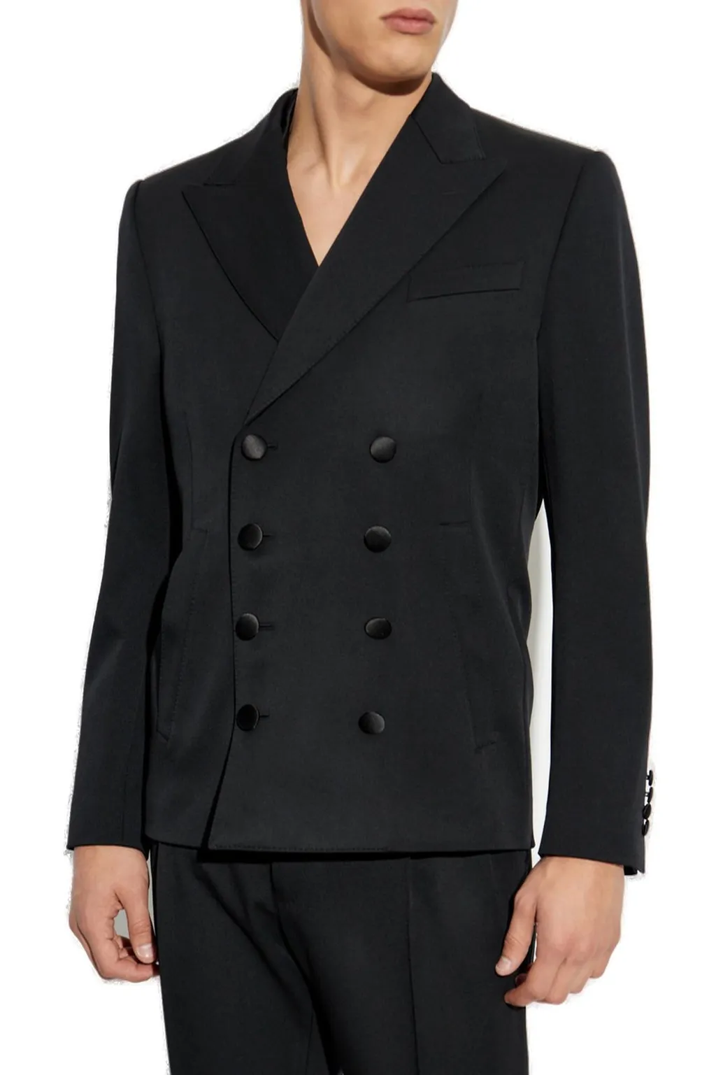 Dolce & Gabbana Double-Breasted Satin Jacket