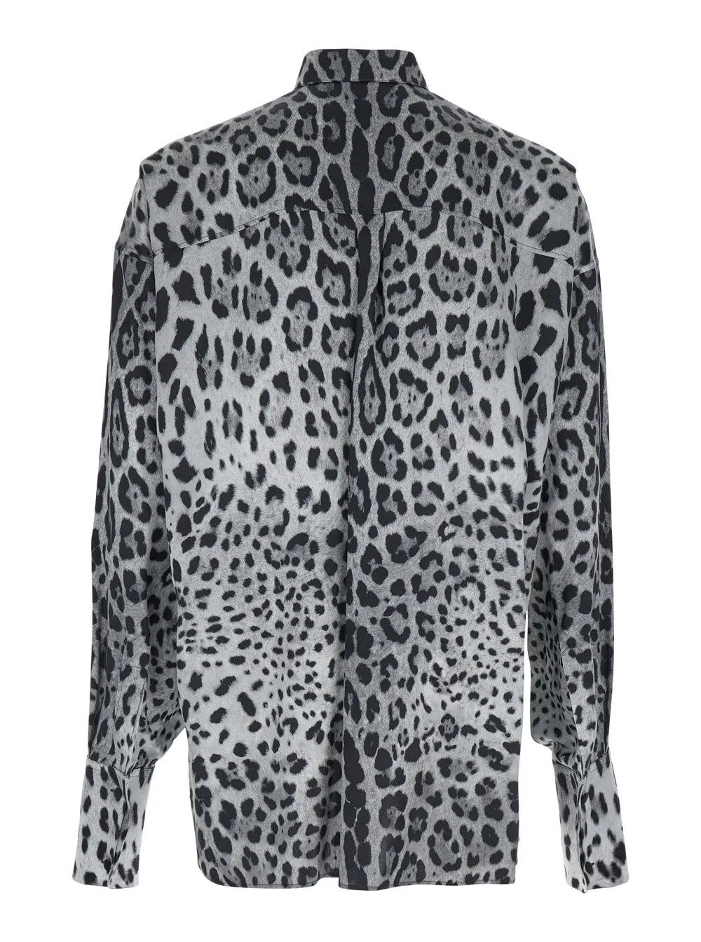 Dolce & Gabbana Oversize Leopard-Printed Shirt