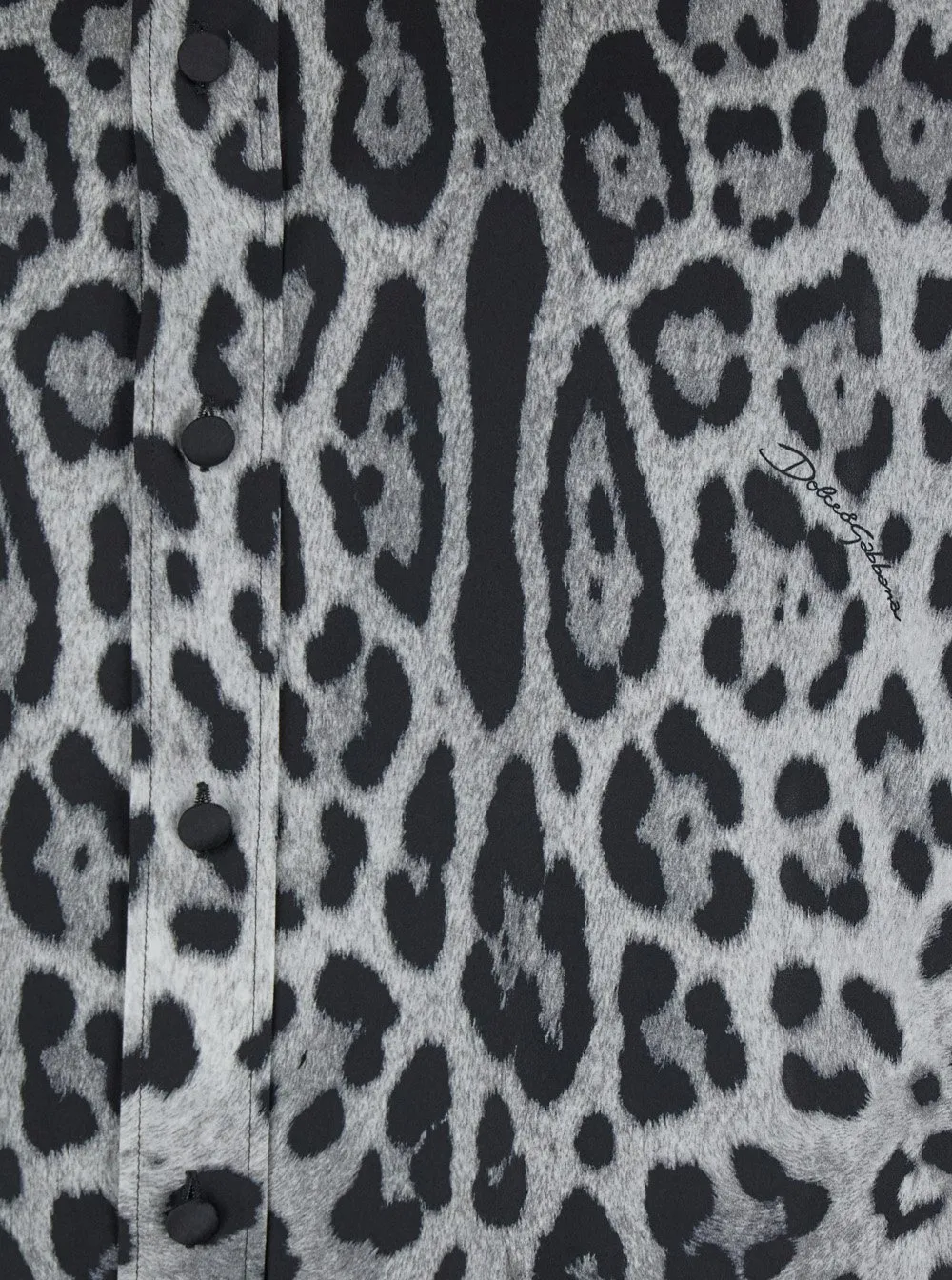 Dolce & Gabbana Oversize Leopard-Printed Shirt