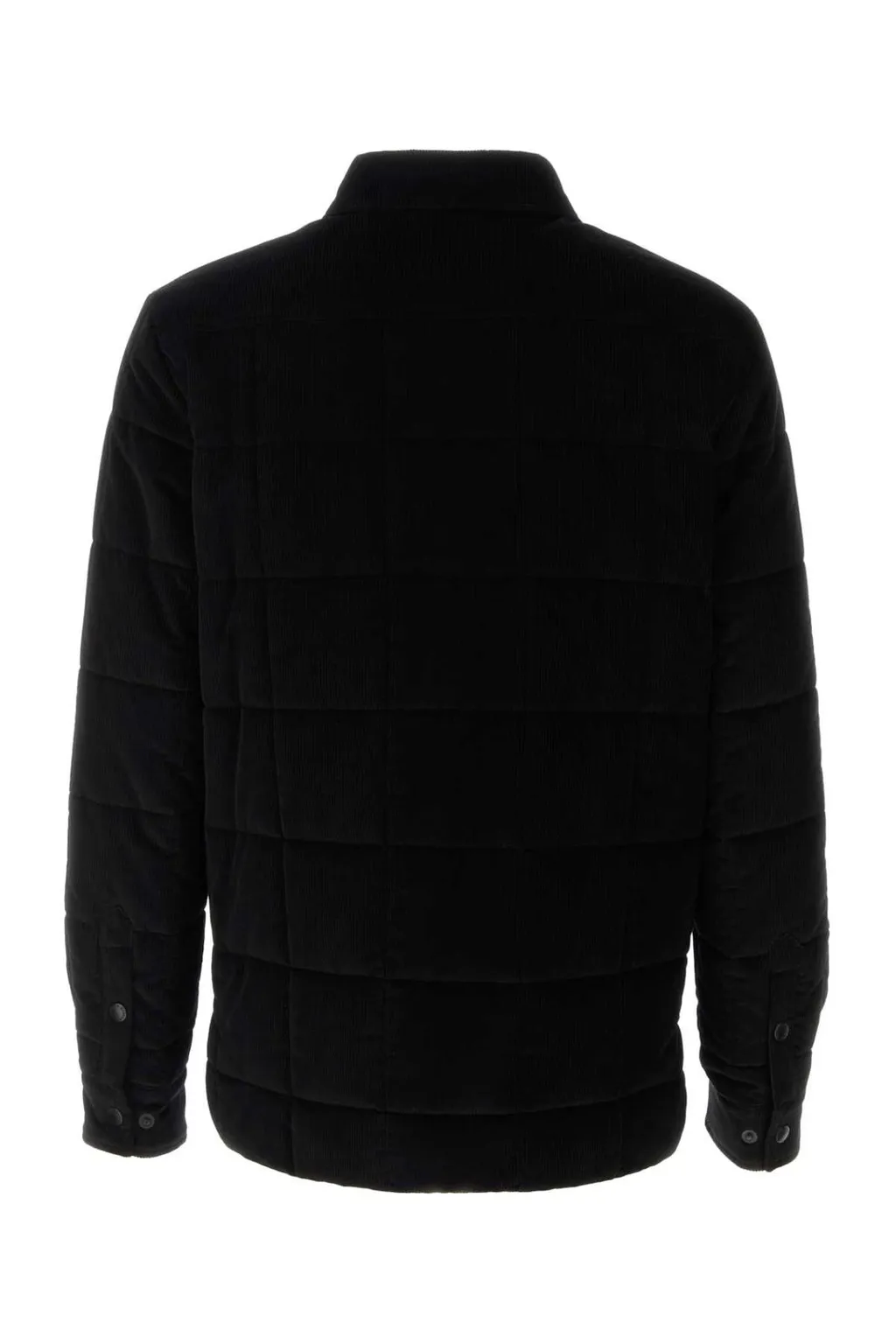 Dolce & Gabbana Logo Patch Padded Corduroy Jacket