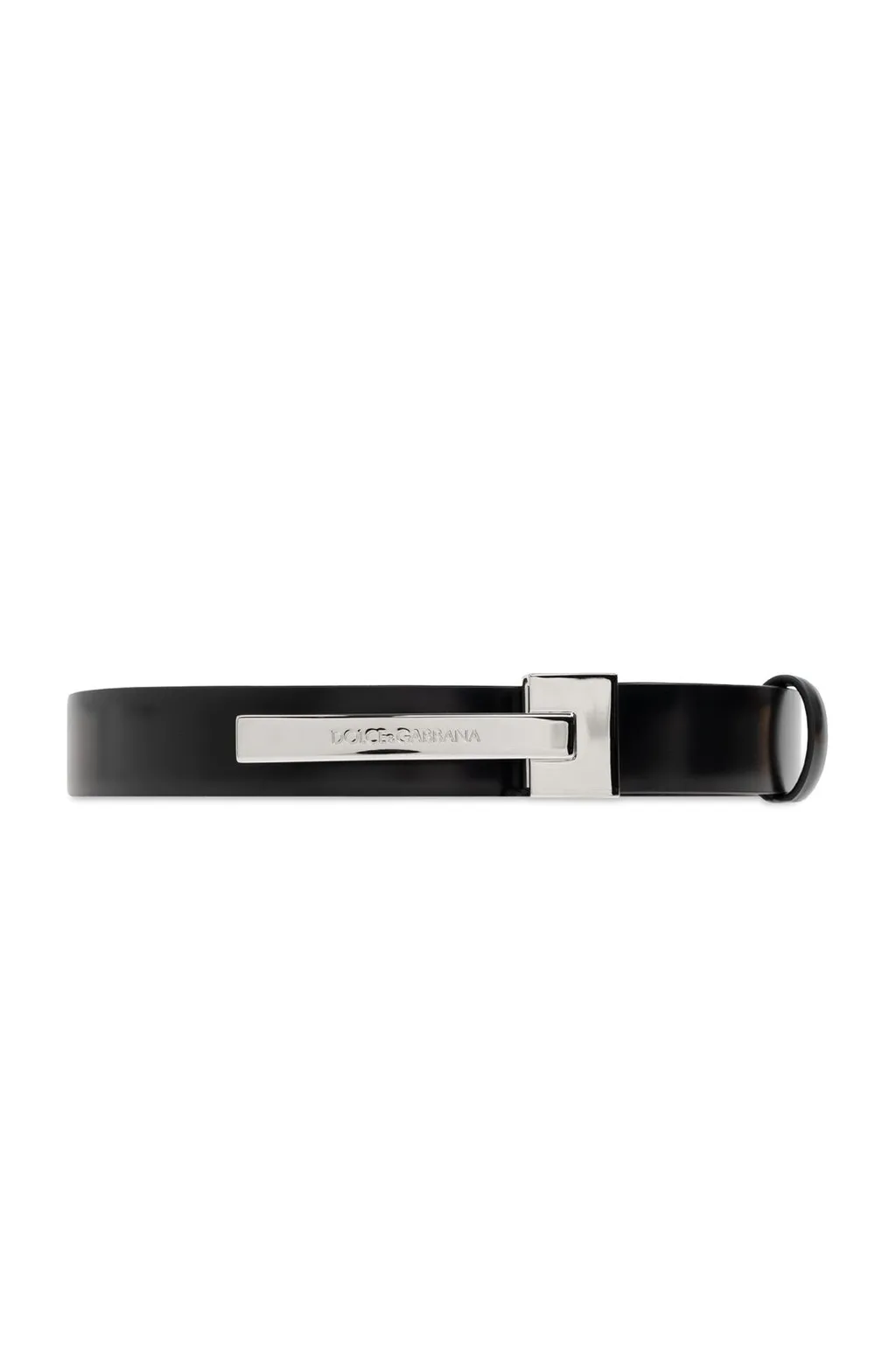 Dolce & Gabbana Logo Engraved Brushed Belt