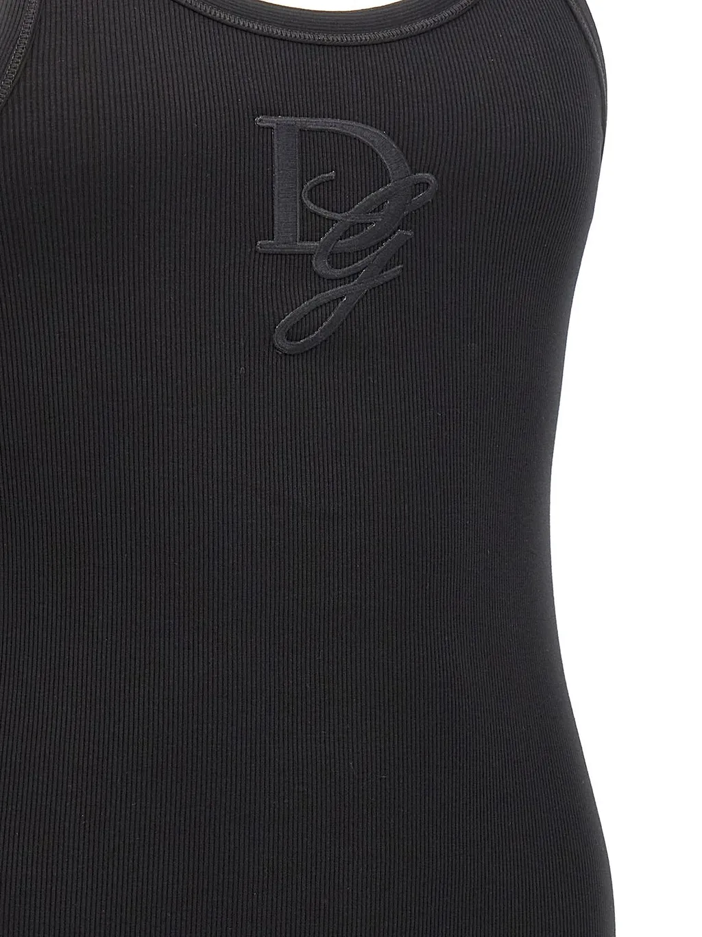 Dolce & Gabbana Logo Embroidered Tank Top