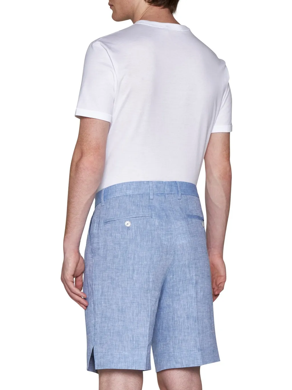Dolce & Gabbana Side Slit Pleated Shorts