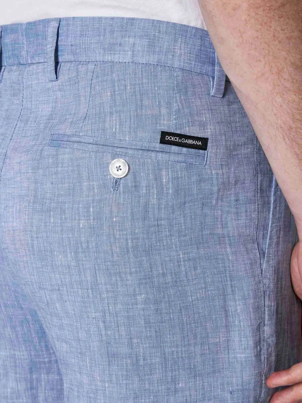 Dolce & Gabbana Side Slit Pleated Shorts