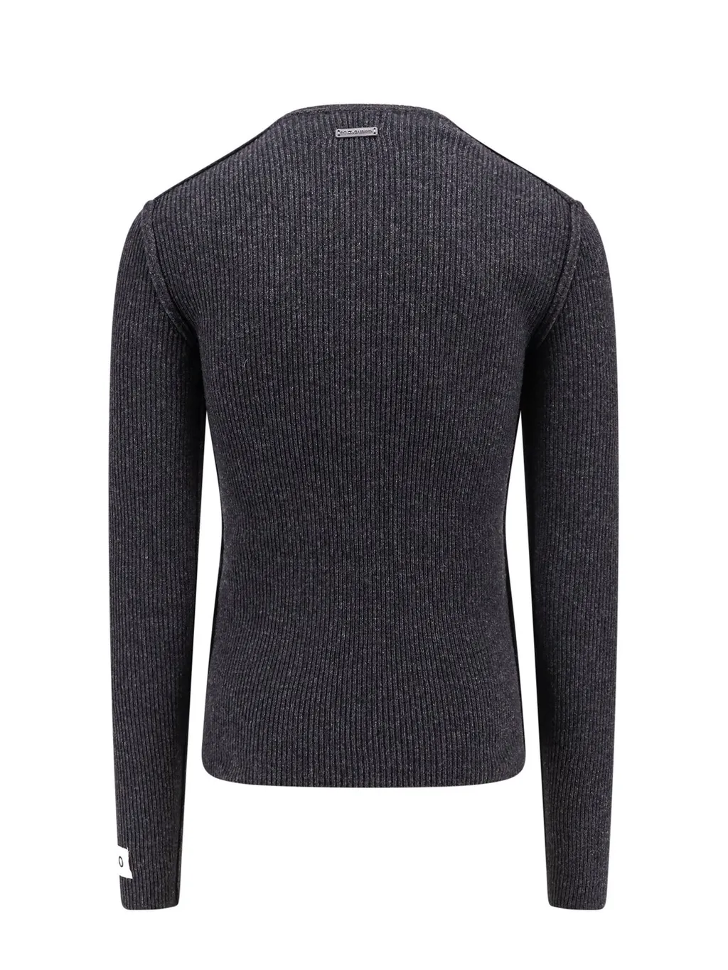 Dolce & Gabbana Logo Plaque Crewneck Knitted Jumper