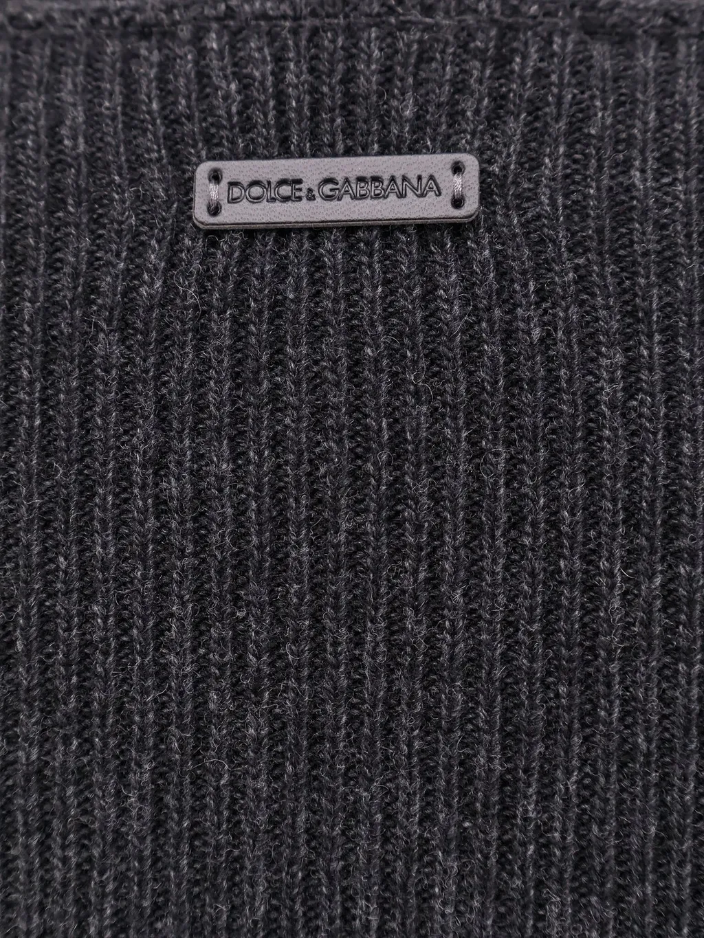 Dolce & Gabbana Logo Plaque Crewneck Knitted Jumper
