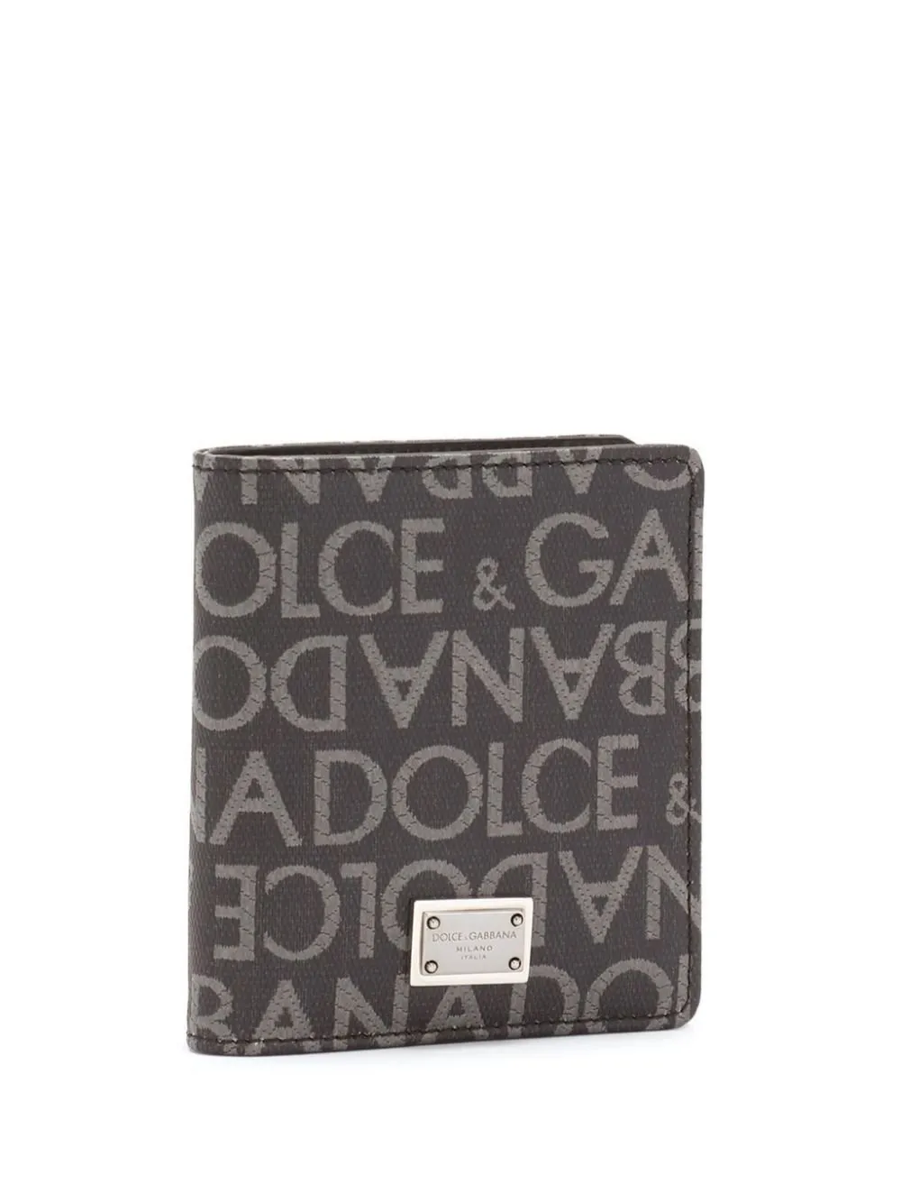 Dolce & Gabbana Coated Jacquard Bifold Card Holder