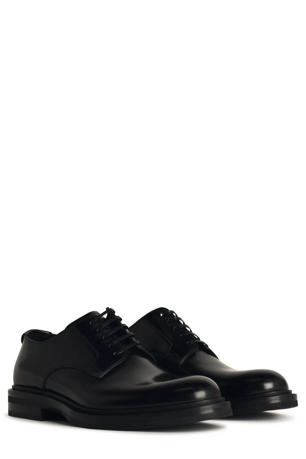 Dolce & Gabbana Brushed Lace-Up Derby Shoes