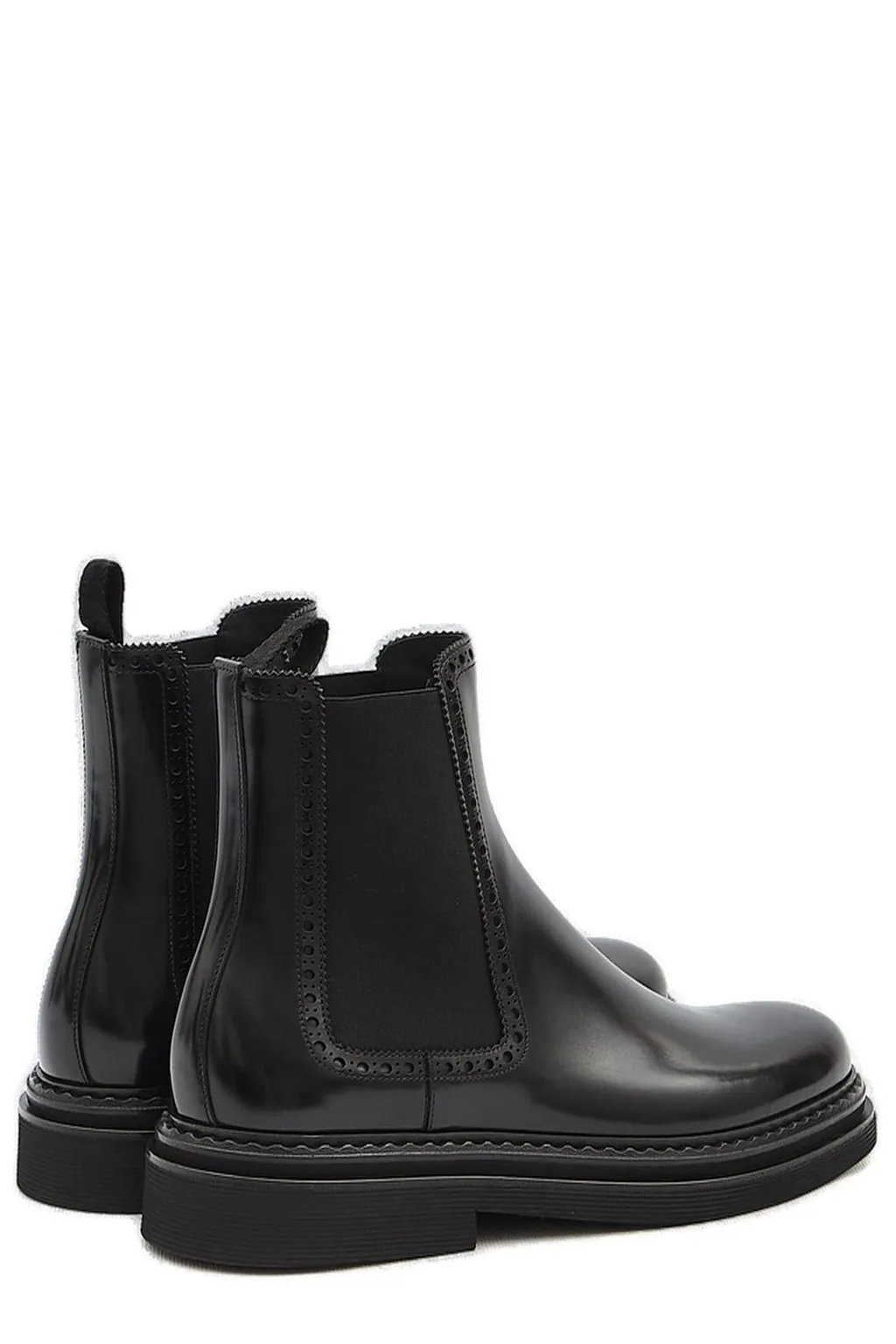 Dolce & Gabbana Round Toe Ankle Boots