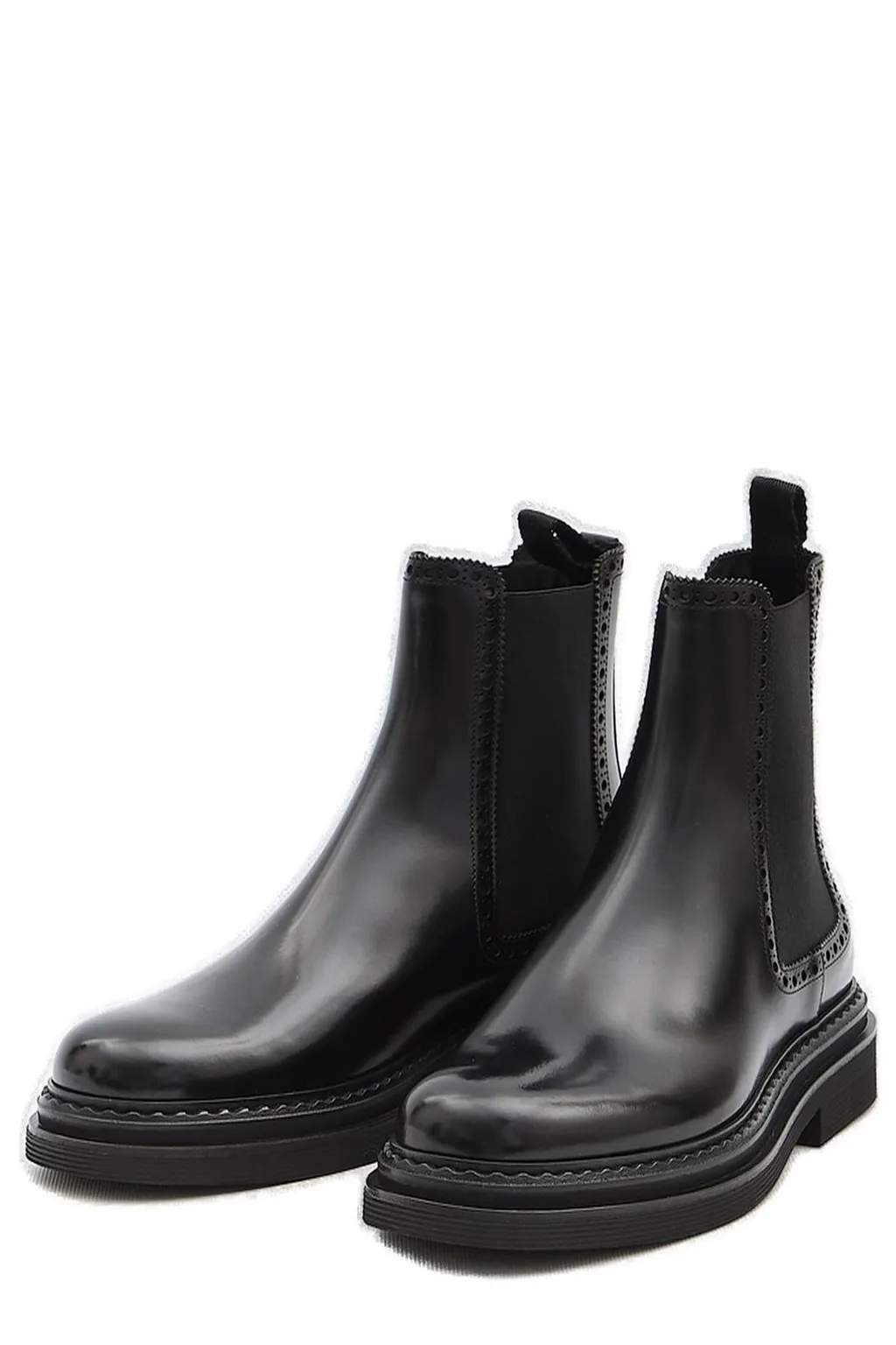 Dolce & Gabbana Round Toe Ankle Boots