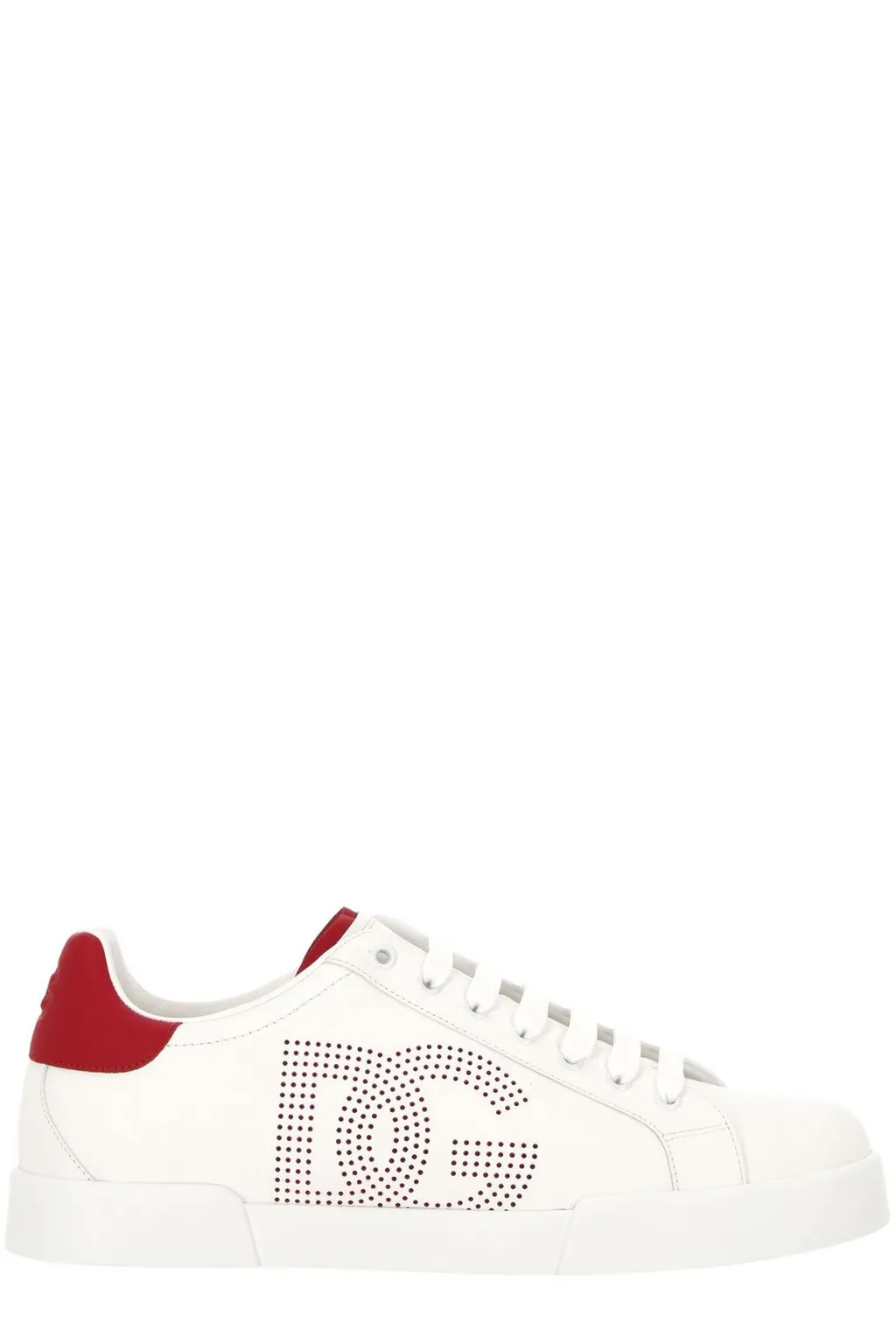 Dolce & Gabbana Portofino Dg Logo Perforated Sneakers