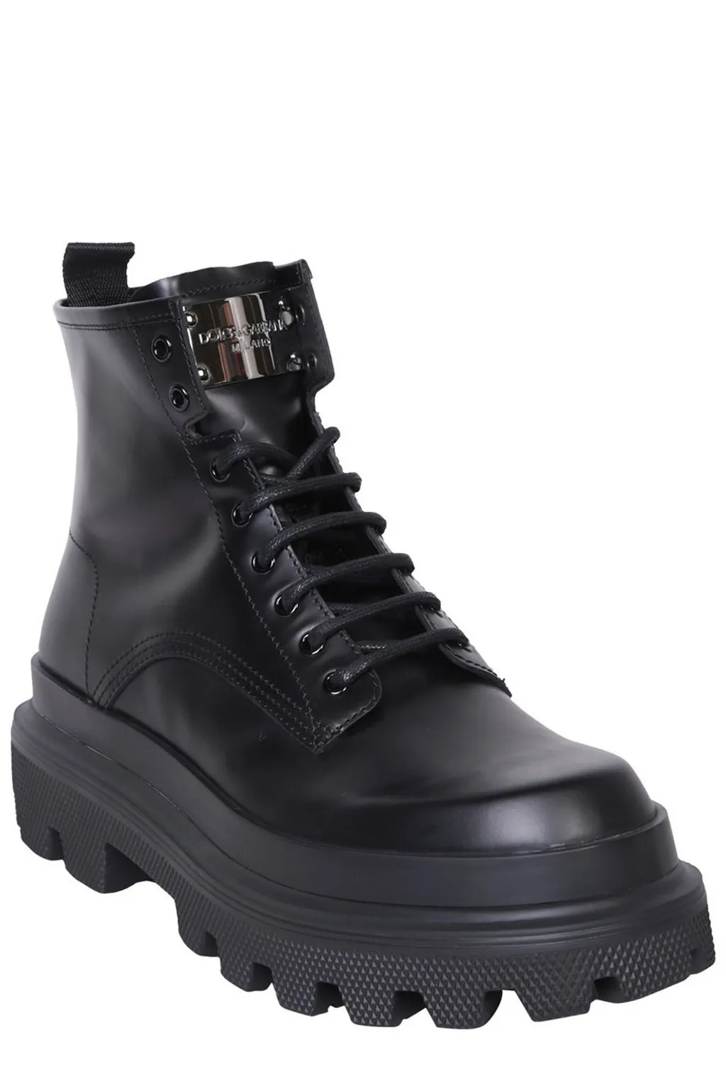 Dolce & Gabbana Lace-Up Chunky Boots