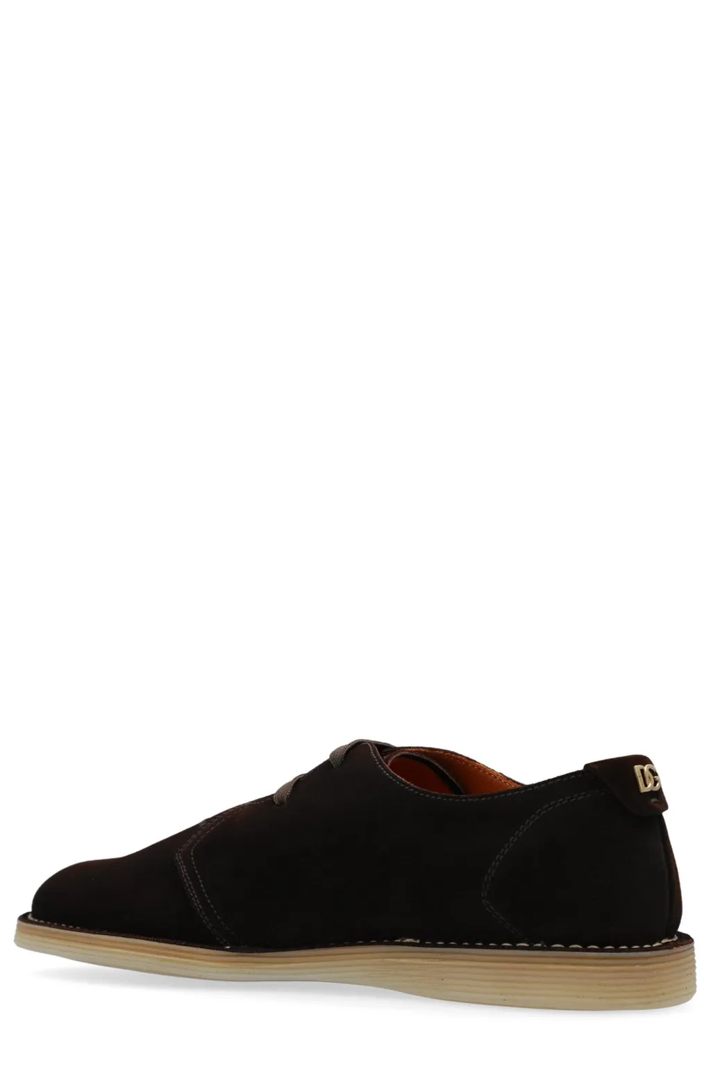 Dolce & Gabbana Round Toe Lace-Up Shoes
