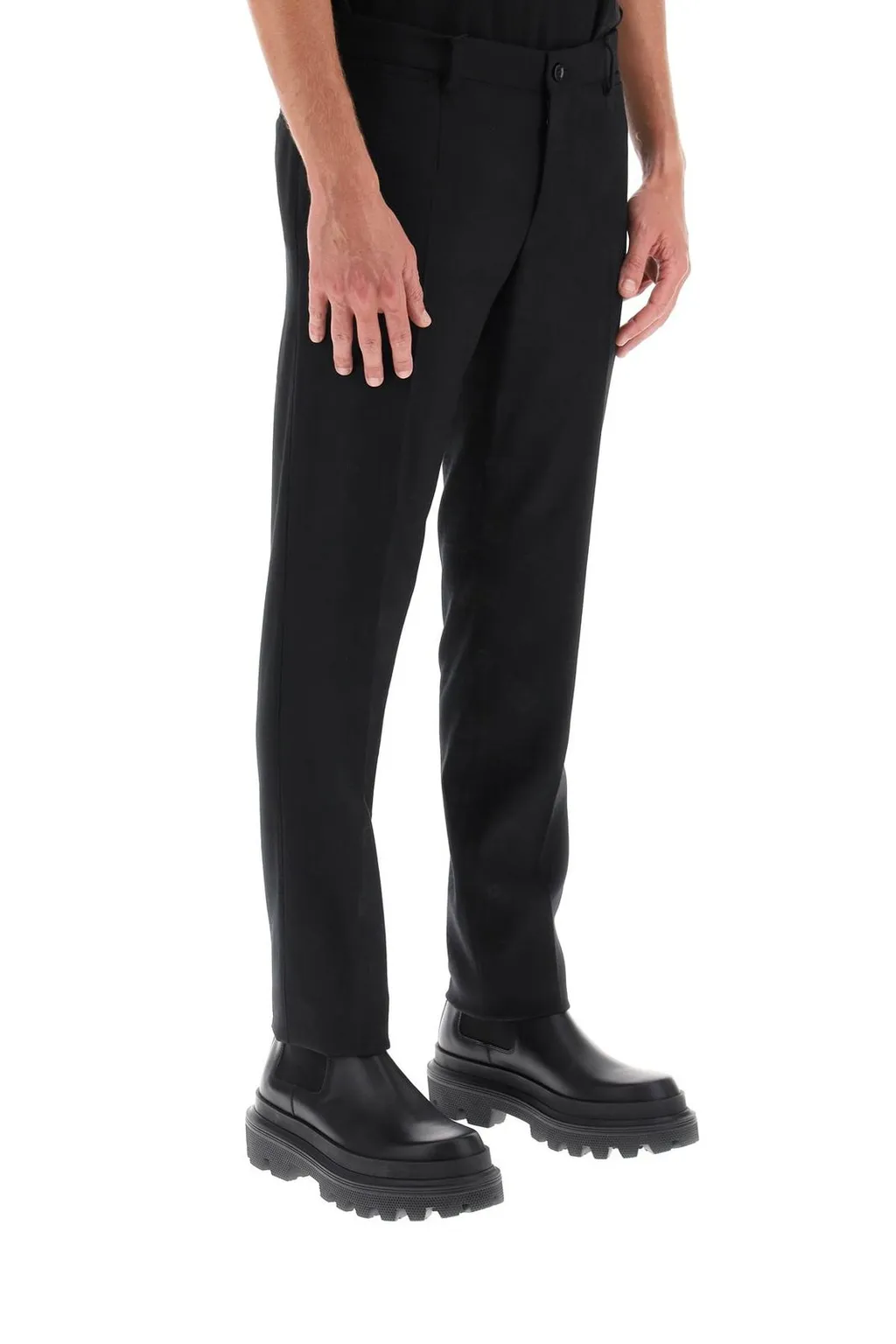 Dolce & Gabbana Dg Logo Jacquard Stretch Pants