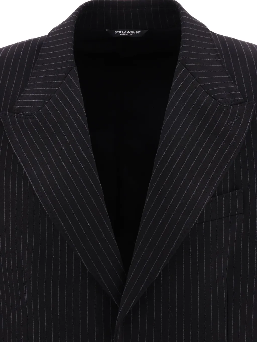 Dolce & Gabbana Pinstripe Single Breasted Stretch Jacket